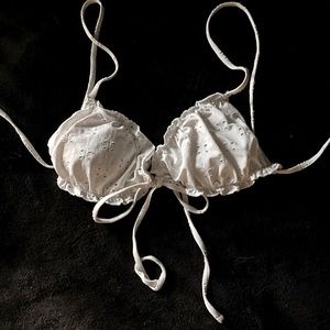 Small swim top. Color white.